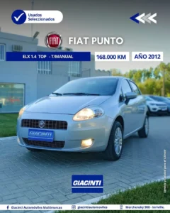 FIAT PUNTO ELX 1.4 TOP 2012